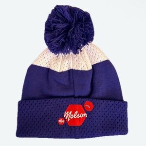 NEW Molson Canadian Beer Women’s Hockey Beanie Tuque Hat With Pompom